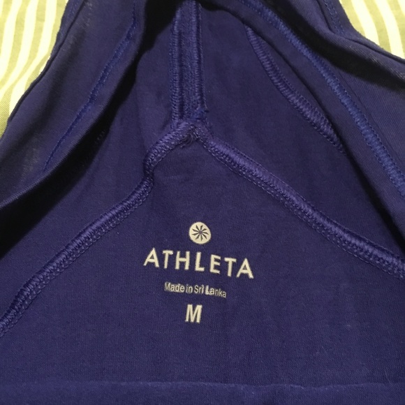 Athleta Women’s Blue Recycled Fabric Workout Tank - Picture 3 of 3